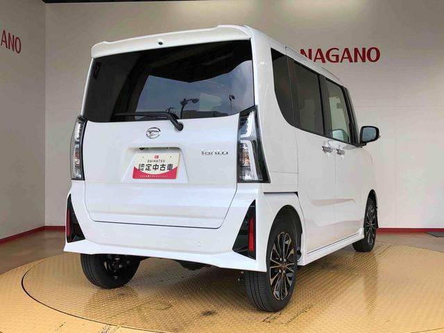 タントカスタムＲＳ４ＷＤ　ターボ　シートヒーター　両側電動スライドドア　アイドリングストップ　プッシュスタート　スマートキー　衝突被害軽減システム　横滑り防止機能　オートライト　オートエアコン　ＡＢＳ（長野県）の中古車