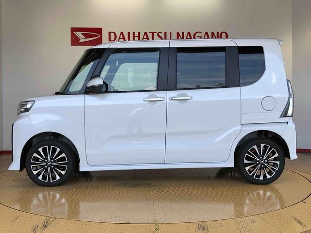 タントカスタムＲＳ４ＷＤ　ターボ　シートヒーター　両側電動スライドドア　アイドリングストップ　プッシュスタート　スマートキー　衝突被害軽減システム　横滑り防止機能　オートライト　オートエアコン　ＡＢＳ（長野県）の中古車