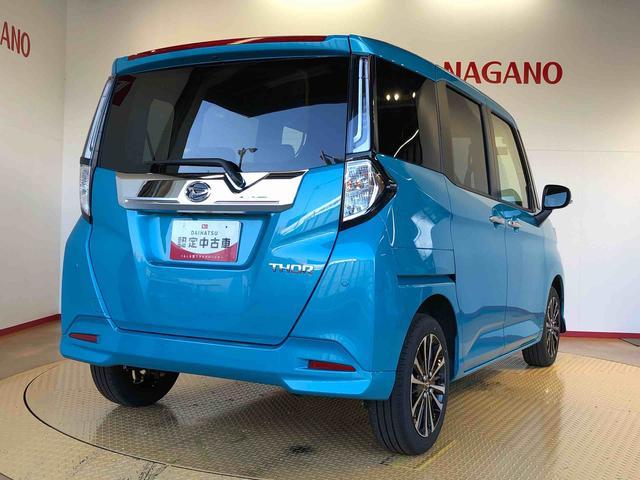 トールカスタムG ターボ2WD ターボ 両側電動スライドドア 衝突被害軽減システム 横滑り防止機能 オートライト オートエアコン プッシュスタート スマートキー アイドリングストップ 電動格納ドアミラー ABS(長野県)の中古車