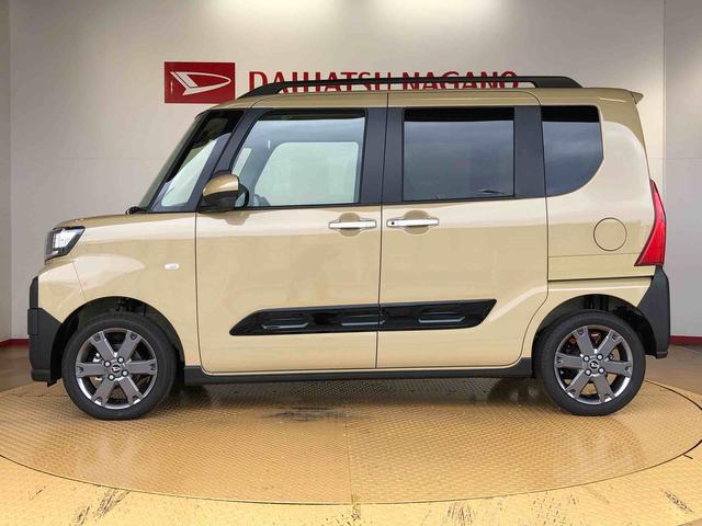 タントファンクロスターボ4WD ターボ シートヒーター 両側電動スライドドア アイドリングストップ プッシュスタート スマートキー 衝突被害軽減システム 横滑り防止機能 オートライト オートエアコン ABS(長野県)の中古車