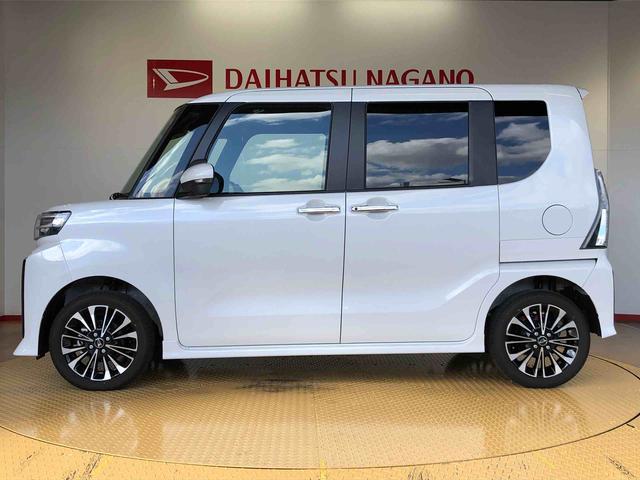 タントカスタムRSリミテッド4WD ターボ シートヒーター 両側電動スライドドア アイドリングストップ プッシュスタート スマートキー 衝突被害軽減システム 横滑り防止機能 オートライト オートエアコン ABS(長野県)の中古車