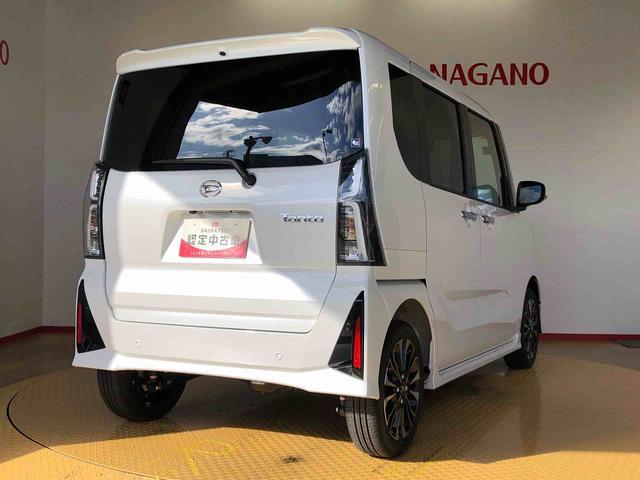 タントカスタムRSリミテッド4WD ターボ シートヒーター 両側電動スライドドア アイドリングストップ プッシュスタート スマートキー 衝突被害軽減システム 横滑り防止機能 オートライト オートエアコン ABS(長野県)の中古車
