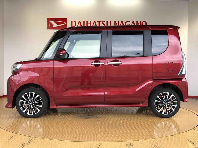 タントカスタムRS4WD ターボ シートヒーター 両側電動スライドドア アイドリングストップ プッシュスタート スマートキー 衝突被害軽減システム 横滑り防止機能 オートライト オートエアコン ABS(長野県)の中古車