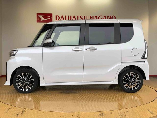 タントカスタムＲＳ４ＷＤ　ターボ　シートヒーター　両側電動スライドドア　アイドリングストップ　プッシュスタート　スマートキー　衝突被害軽減システム　横滑り防止機能　オートライト　オートエアコン　ＡＢＳ（長野県）の中古車