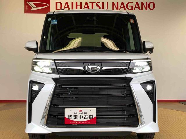 タントカスタムＲＳ４ＷＤ　ターボ　シートヒーター　両側電動スライドドア　アイドリングストップ　プッシュスタート　スマートキー　衝突被害軽減システム　横滑り防止機能　オートライト　オートエアコン　ＡＢＳ（長野県）の中古車