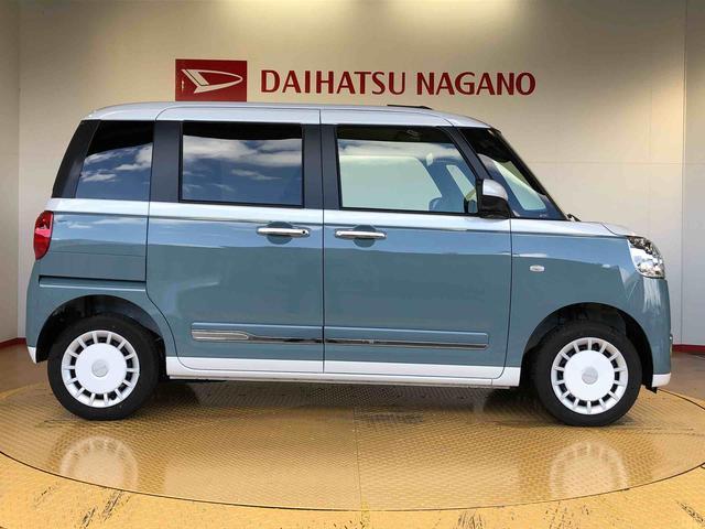 ムーヴキャンバスストライプスＧ４ＷＤ　両側電動スライドドア　オートライト　衝突被害軽減システム　横滑り防止機能　シートヒーター　プッシュスタート　スマートキー　オートエアコン　電動格納ドアミラー　アイドリングストップ　ＡＢＳ（長野県）の中古車