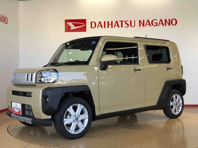 タフトＧターボ　クロムベンチャー４ＷＤ　ターボ　スカイルーフ　　プッシュスタート　スマートキー　オートライト　オートエアコン　電動パーキングブレーキ　衝突被害軽減システム　横滑り防止機能　アイドリングストップ　シートヒーター　ＡＢＳ（長野県）の中古車