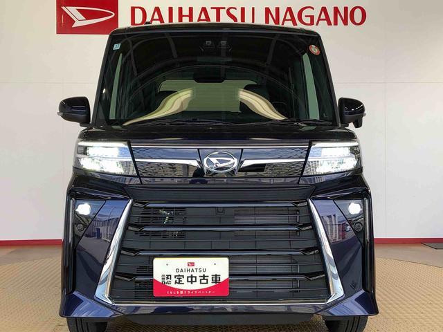 タントカスタムＲＳ４ＷＤ　ターボ　シートヒーター　両側電動スライドドア　アイドリングストップ　プッシュスタート　スマートキー　衝突被害軽減システム　横滑り防止機能　オートライト　オートエアコン　ＡＢＳ（長野県）の中古車