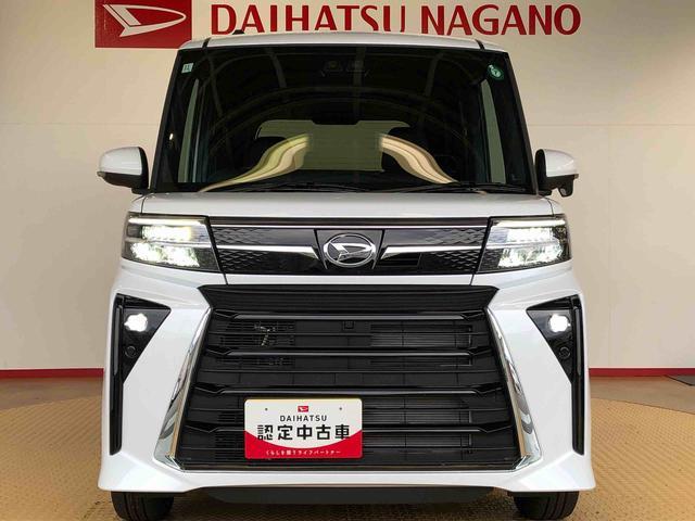 タントカスタムＲＳ４ＷＤ　ターボ　シートヒーター　両側電動スライドドア　アイドリングストップ　プッシュスタート　スマートキー　衝突被害軽減システム　横滑り防止機能　オートライト　オートエアコン　ＡＢＳ（長野県）の中古車