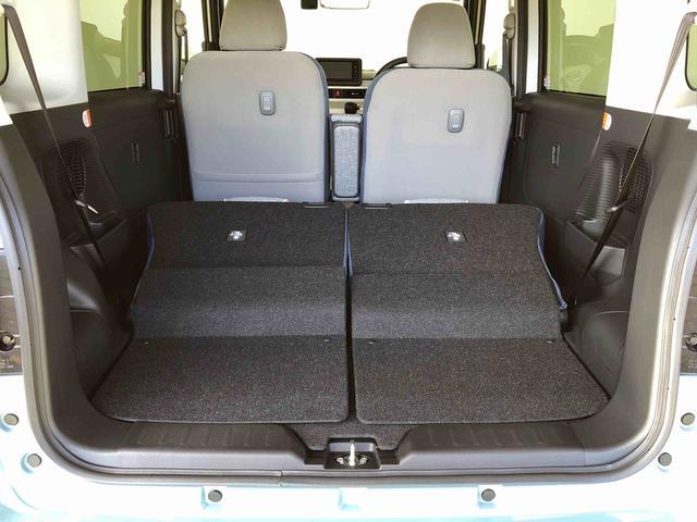 ムーヴキャンバスストライプスG4WD 両側電動スライドドア オートライト 衝突被害軽減システム 横滑り防止機能 シートヒーター プッシュスタート スマートキー オートエアコン 電動格納ドアミラー アイドリングストップ ABS(長野県)の中古車