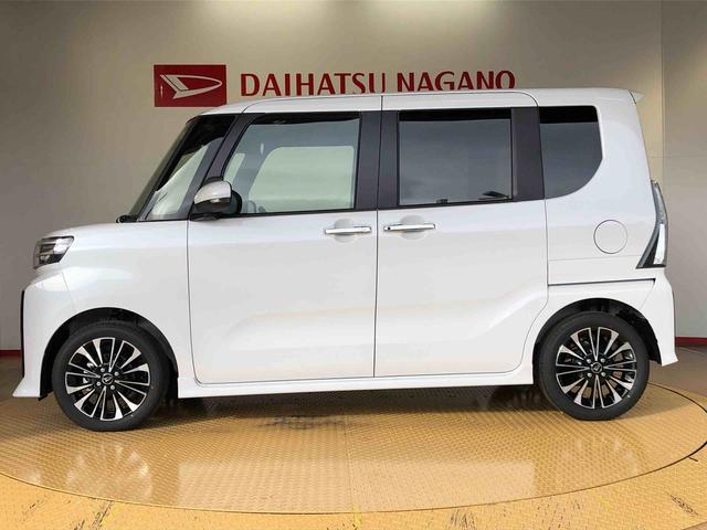 タントカスタムＲＳ２ＷＤ　ターボ　シートヒーター　両側電動スライドドア　アイドリングストップ　プッシュスタート　スマートキー　衝突被害軽減システム　横滑り防止機能　オートライト　オートエアコン　ＡＢＳ（長野県）の中古車