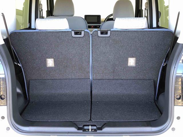 ムーヴキャンバスストライプスＧ４ＷＤ　両側電動スライドドア　オートライト　衝突被害軽減システム　横滑り防止機能　プッシュスタート　スマートキー　オートエアコン　パワーウインドウ　電動格納ドアミラー　アイドリングストップ　　新品ナビ（長野県）の中古車