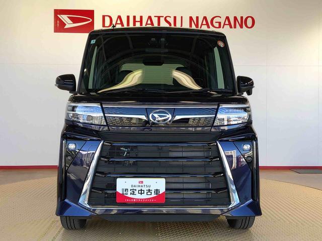 タントカスタムＲＳ４ＷＤ　ターボ　シートヒーター　両側電動スライドドア　アイドリングストップ　プッシュスタート　スマートキー　衝突被害軽減システム　横滑り防止機能　オートライト　オートエアコン　ＡＢＳ（長野県）の中古車