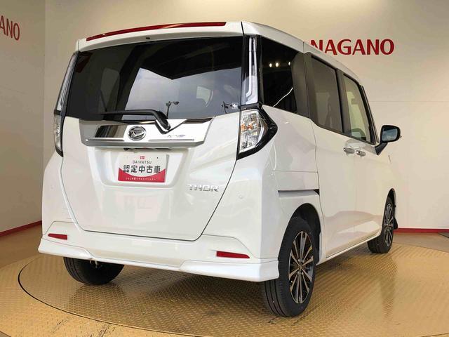 トールカスタムＧ　ターボ２ＷＤ　ターボ　両側電動スライドドア　衝突被害軽減システム　横滑り防止機能　オートライト　オートエアコン　プッシュスタート　スマートキー　アイドリングストップ　電動格納ドアミラー　ＡＢＳ（長野県）の中古車