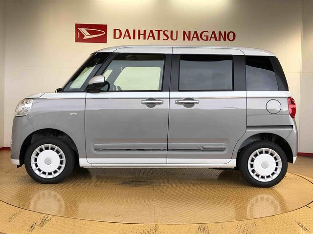 ムーヴキャンバスストライプスＧ４ＷＤ　両側電動スライドドア　オートライト　衝突被害軽減システム　横滑り防止機能　シートヒーター　プッシュスタート　スマートキー　オートエアコン　電動格納ドアミラー　アイドリングストップ　ＡＢＳ（長野県）の中古車