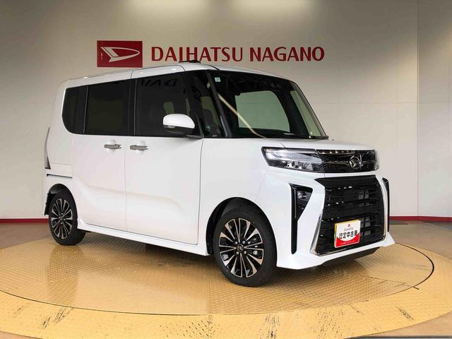 タントカスタムＲＳ２ＷＤ　ターボ　シートヒーター　両側電動スライドドア　アイドリングストップ　プッシュスタート　スマートキー　衝突被害軽減システム　横滑り防止機能　オートライト　オートエアコン　ＡＢＳ（長野県）の中古車