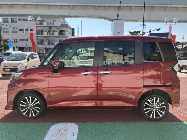 トールカスタムＧ　ターボ　ナビ　バックカメラ　ＥＴＣ　ＡＣＣ保証１年間・距離無制限付き　両側電動スライドドア　オートエアコン　フルセグ　ＤＶＤ再生　ＣＤ再生　電動パーキングブレーキ　オートブレーキホールド機能　電動格納ミラー　アイドリングストップ　キーフリー（東京都）の中古車