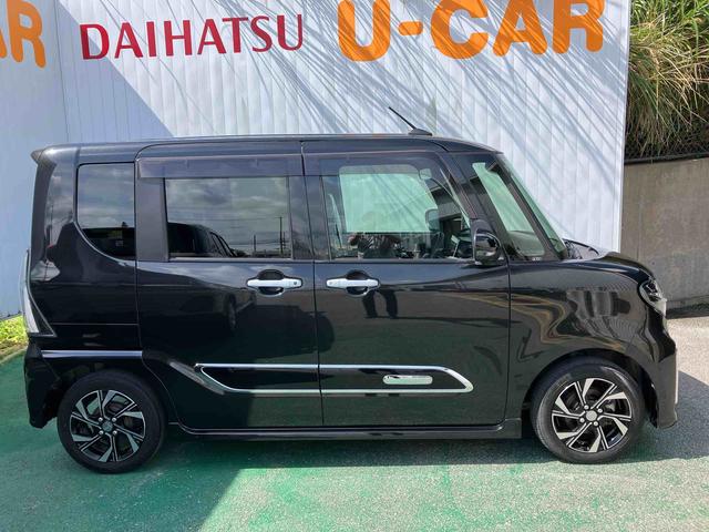 タントカスタムＸオートエアコン　９インチ純正ナビ　ドライブレコーダー　パノラマモニター　衝突回避支援システム　コーナーセンサー　ＬＥＤヘッドランプ＆フォグランプ　両側パワースライドドア　キーフリーシステム（沖縄県）の中古車