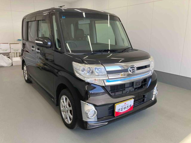 タントカスタムＸ　トップエディションＳＡ衝突被害軽減ブレーキ　横滑り防止装置　アイドリングストップ　ステアリングスイッチ　オートライト　キーフリーシステム　オートエアコン　社外ナビ　バックカメラ　ＥＴＣ　マット　バイザー（岐阜県）の中古車