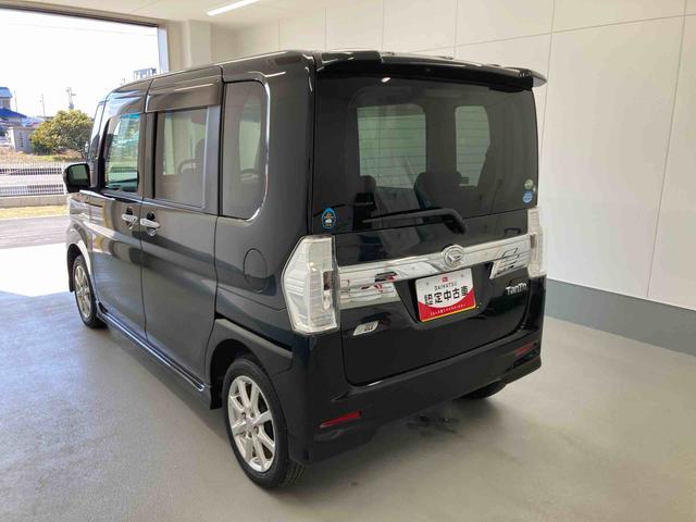 タントカスタムＸ　トップエディションＳＡ衝突被害軽減ブレーキ　横滑り防止装置　アイドリングストップ　ステアリングスイッチ　オートライト　キーフリーシステム　オートエアコン　社外ナビ　バックカメラ　ＥＴＣ　マット　バイザー（岐阜県）の中古車