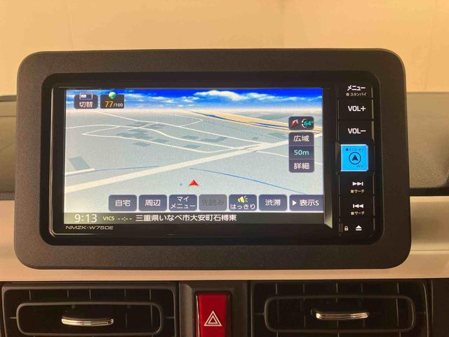 ムーヴキャンバスストライプスＧ／ナビ／バックモニター／両側パワースライドドアナビ　バックモニター　ドライブレコーダー　オートエアコン　インパネシフト　電動パーキングブレーキ　キーフリー　両側パワースライドドア　スライドドアイージークローザー　ホッとカップホルダー（三重県）の中古車