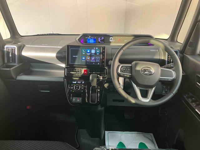 タントカスタムRS/ターボ/両側パワースライドドア/充実装備ターボ車 ディスプレイオーディオ バックモニター プッシュボタンスタート インパネシフト キーフリー 電動パーキングブレーキ シートヒーター オートエアコン イージークローザー スマートアシスト(三重県)の中古車