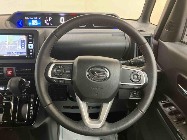 タントカスタムRS/ターボ/ナビ/バックモニター/ドラレコ/ETCナビ バックモニター ドライブレコーダー ETC 両側パワースライドドア プッシュボタンスタート キーフリー シートヒーター オートエアコン テレビ LED イージークローザー オートハイビーム(三重県)の中古車