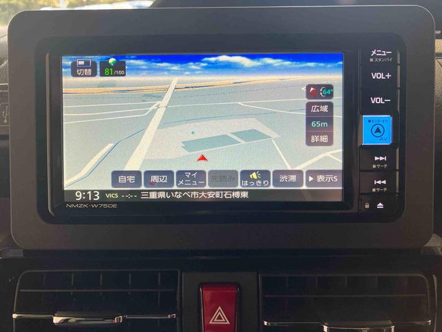 タントカスタムＲＳ／ターボ／両側パワースライドドアターボ車　両側パワースライドドア　イージークローザー　ナビ　バックモニター　ドライブレコーダー　インパネシフト　キーフリー　プッシュボタンスタート　電動パーキングブレーキ　シートヒーター（三重県）の中古車