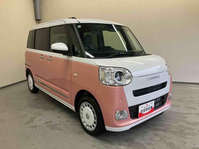 ムーヴキャンバスストライプスＧ／ナビ／バックモニター／ドライブレコーダーナビ　バックモニター　ドライブレコーダー　両側パワースライドドア　イージークローザー　ホッとカップホルダー　シートヒーター　インパネシフト　プッシュボタンスタート　キーフリー　電動パーキングブレーキ（三重県）の中古車