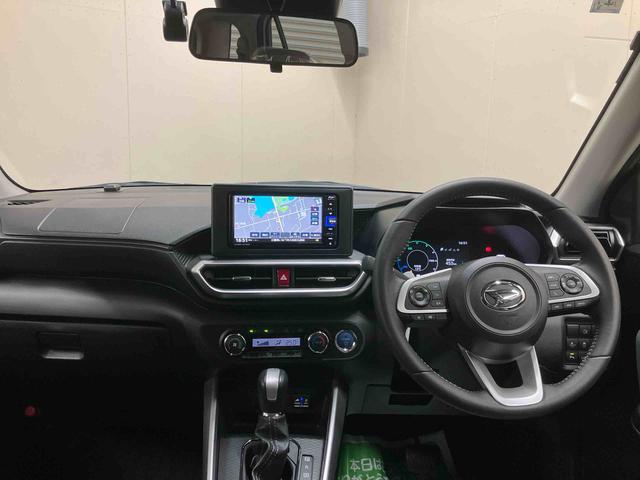 ロッキープレミアムＧ　ＨＥＶ／ハイブリッド／１２００ｃｃ／５人乗りナビ　バックモニター　ドライブレコーダー　プッシュボタンスタート　電動パーキングブレーキ　キーフリー　オートエアコン　アクティブマルチインフォメーションメーター　ＬＥＤ　シーケンシャル　リヤフォグ（三重県）の中古車