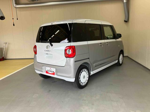 ムーヴキャンバスストライプスＧアイドリングストップレス車・純正ナビ・パノラマモニター・ドライブレコーダー前後・両側電動スライドドア・シートヒーター左右・スマートアシスト搭載・キラコート施工済（三重県）の中古車