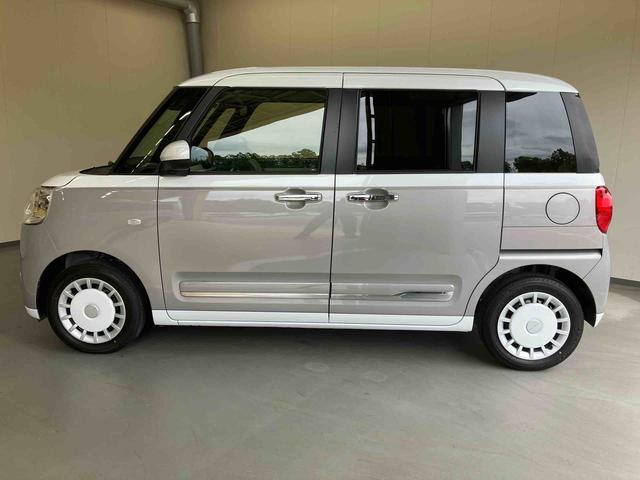 ムーヴキャンバスストライプスＧアイドリングストップレス車・純正ナビ・パノラマモニター・ドライブレコーダー前後・両側電動スライドドア・シートヒーター左右・スマートアシスト搭載・キラコート施工済（三重県）の中古車