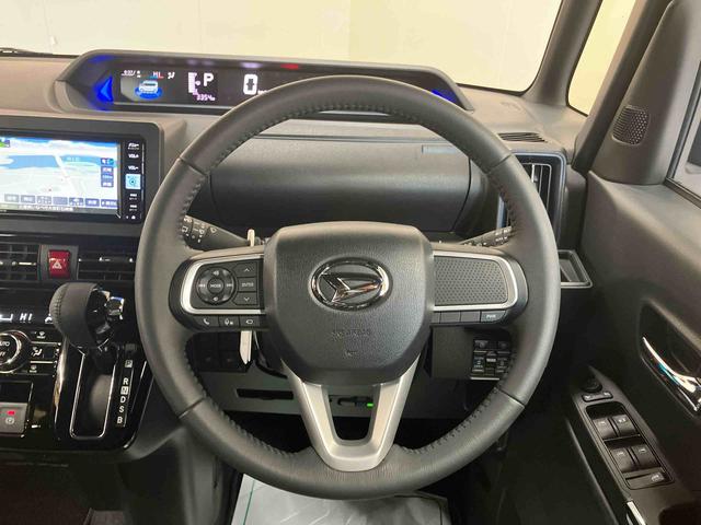 タントカスタムＲＳ／ターボ／両側パワースライドドア／ナビナビ　パノラマモニター　ドライブレコーダー　両側パワースライドドア　イージークローザー　オートエアコン　プッシュボタンスタート　キーフリー　電動パーキングブレーキ　シートヒーター　スマートアシスト（三重県）の中古車