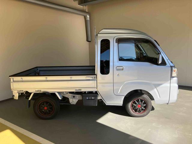 ハイゼットトラックジャンボＳＡIIIｔ／４ＷＤ／４ＡＴ／ＣＤ／キーレス／作業灯４ＷＤ　４ＡＴ　ＣＤ　マニュアルエアコン　キーレスエントリー　パワステ　パワーウィンドウ　ゲートプロテクター　荷台マット　テールゲートチェーン　アルミホイール　バイザー　ハイルーフ　作業灯（三重県）の中古車