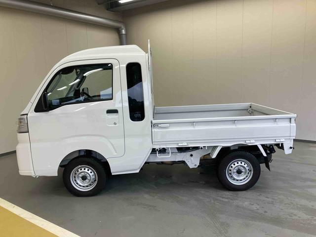 ハイゼットトラックジャンボスタンダード／４ＷＤ／ＣＶＴ／ハイルーフ電子制御式４ＷＤ　ＣＶＴ　ＡＭ／ＦＭラジオ　マニュアルエアコン　ハイルーフ　オーバーヘッドシェルフ　格納式テールゲートチェーン　リクライニング　荷台マット　三方開（三重県）の中古車