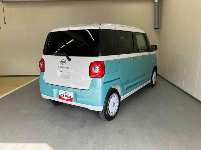 ムーヴキャンバスストライプスＧターボ／両側パワースライドドアナビ　バックモニター　ドライブレコーダー　両側パワースライドドア　プッシュボタンスタート　キーフリー　２トーン　ＬＥＤ　ホッとカップホルダー　置きラクボックス　１４インチホイールキャップ（三重県）の中古車