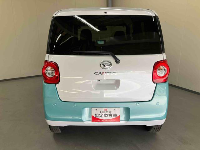 ムーヴキャンバスストライプスＧターボ／両側パワースライドドアナビ　バックモニター　ドライブレコーダー　両側パワースライドドア　プッシュボタンスタート　キーフリー　２トーン　ＬＥＤ　ホッとカップホルダー　置きラクボックス　１４インチホイールキャップ（三重県）の中古車