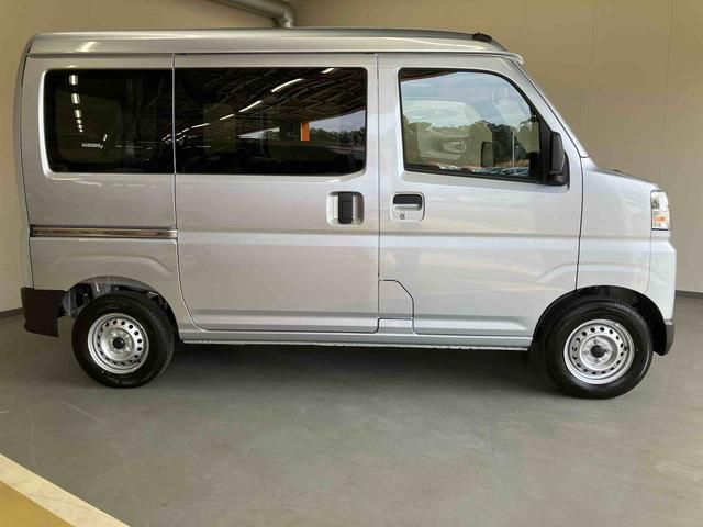 ハイゼットカーゴＤＸＡＭ／ＦＭラジオ　前席パワーウィンドウ　キーレスエントリー　オーバーヘッドシェルフ　インパネシフト　スマートアシスト　オートハイビーム　オートライト　コーナーセンサー　スクエアボディ　ユースフルナット（三重県）の中古車