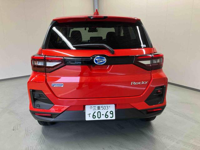 ロッキープレミアムG HEV/1200cc/5人乗りハイブリッド ナビ パノラマモニター ETC ドライブレコーダー クルーズコントロール スマートペダル シートヒーター 本革巻 テレビ コーナーセンサー オートハイビーム 電動パーキングブレーキ(三重県)の中古車