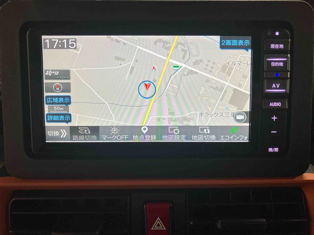 タントファンクロスターボ／両側パワースライドドアプッシュボタンスタート　スマートアシスト　ナビ　ＥＴＣ　ドラレコ前後　カーペットマット　バイザー　バックモニター　テレビコントロール（三重県）の中古車