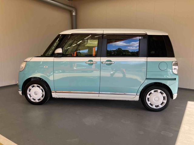 ムーヴキャンバスＧメイクアップＶＳ　ＳＡIII／ナビ／パノラマモニター純正ナビ　パノラマモニター　ドライブレコーダー　プッシュボタンスタート　両側パワースライドドア　オートエアコン　キーフリー　スマートアシスト　１４インチホイールキャップ　置きラクボックス（三重県）の中古車