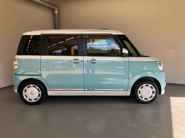 ムーヴキャンバスＧメイクアップＶＳ　ＳＡIII／ナビ／パノラマモニター純正ナビ　パノラマモニター　ドライブレコーダー　プッシュボタンスタート　両側パワースライドドア　オートエアコン　キーフリー　スマートアシスト　１４インチホイールキャップ　置きラクボックス（三重県）の中古車