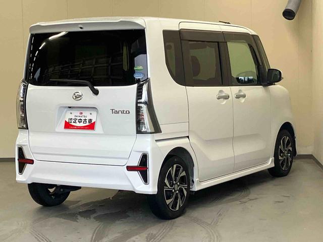 タントカスタムＸ純正ナビ　バックモニター　ドライブレコーダー　運転席ロングスライドシート　両側パワースライドドア　プッシュボタンスタート　キーフリー　シートヒーター　コーナーセンサー　オートハイビーム（三重県）の中古車