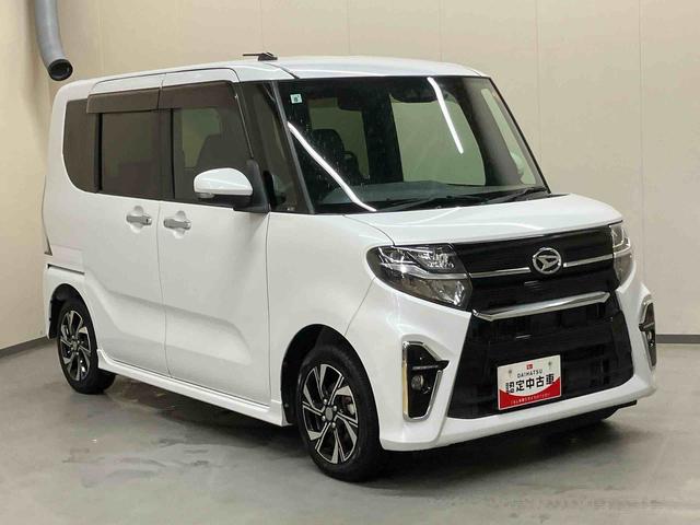 タントカスタムＸ純正ナビ　バックモニター　ドライブレコーダー　運転席ロングスライドシート　両側パワースライドドア　プッシュボタンスタート　キーフリー　シートヒーター　コーナーセンサー　オートハイビーム（三重県）の中古車