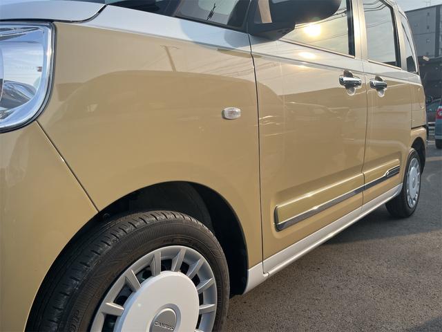 ムーヴキャンバスストライプスＧ　コーナーセンサー　キーフリー　１年間無料保証元試乗車　両側パワースライドドアー　安全ボディ　電動格納ドアミラー　運転席・助手席Ｓヒーター　プッシュスタート　バックモニター　ＬＥＤライト　オートエアコン　パワーウィンドウ　電動パーキングブレーキ（三重県）の中古車