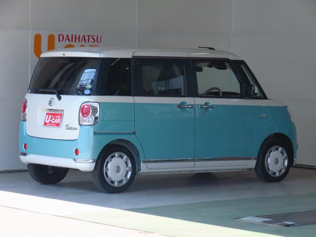 ムーヴキャンバスＧメイクアップ　ＳＡIII　　　純正８型ナビ　１年間無料保証Ｗ電動ドア　電動格納ミラー　ＬＥＤ　ＵＳＢ入力　ＴＶ　オートマチックハイビーム　オートライト　ＤＶＤ再生　キーフリーシステム　盗難防止システム　エアバッグ　パノラマカメラ　Ｂｌｕｅｔｏｏｔｈ対応（三重県）の中古車