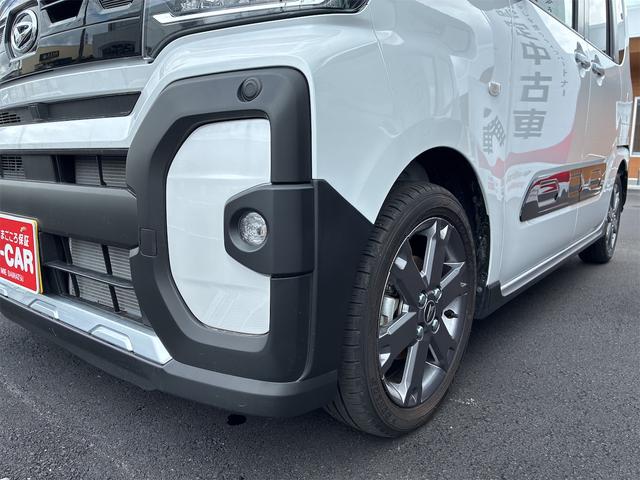 タントファンクロスターボ　ｅｃｏＩＤＬＥ非装着車　　１年間無料保証元試乗車　衝突回避支援システム　電動格納ドアミラー　ＥＴＣ車載器　運転席・助手席シートヒーター　車線逸脱警報装置　ＬＥＤヘッド　衝突安全ボディ　盗難防止システム　Ａライト　１オーナー　コーナーセンサー（三重県）の中古車
