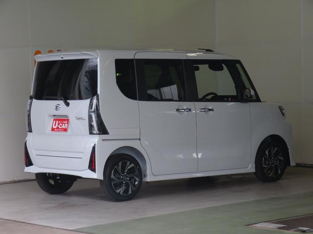 タントカスタムＸ　ｅｃｏＩＤＬＥ非装着車　　　　　　１年間無料保証届出済未使用車　Ｗパワースライドドア　ブルートゥースオーディオ　パークアシスト　ＴＶ　ＵＳＢ接続　Ｓヒーター　ＬＥＤライト　ＡＵＴＯライト　電動格納式ミラー　９型ディスプレイオーディオ　パノラマカメラ（三重県）の中古車