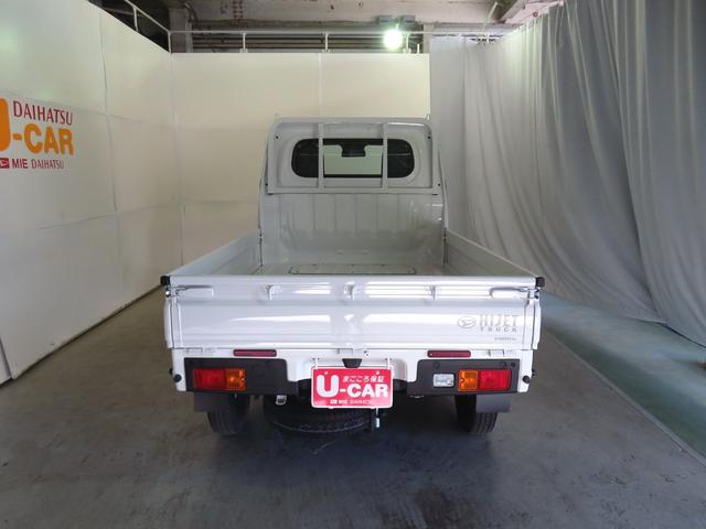 ハイゼットトラックスタンダード　　４ＷＤ　ＣＶＴ　あゆみ板掛け　１年間無料保証届出済未使用車　コーナーセンサー　アイドルストップ　ダブルエアバッグ　衝突安全ボディ　ワンオーナ　パワステ　衝突被害軽減ブレーキ　オートライト　記録簿　マニュアルエアコン　レベリング　ＡＭ／ＦＭラジオ（三重県）の中古車