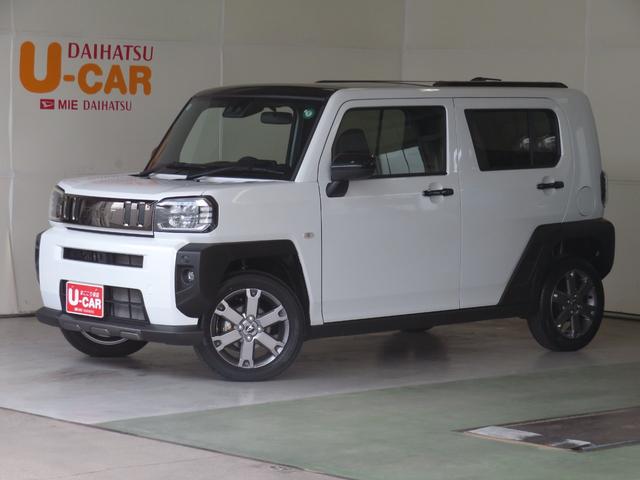タフトＧターボ　ダーククロムベンチャー　　　　　　　１年間無料保証スカイルーフ　電動格納式ドアミラー　車線逸脱警告　コーナセンサー　Ｓヒーター　アイドリングストップ機能　ワンオーナ　ＬＥＤライト　安全ボディ　オートエアコン　パノラマカメラ　電動パーキングブレーキ（三重県）の中古車